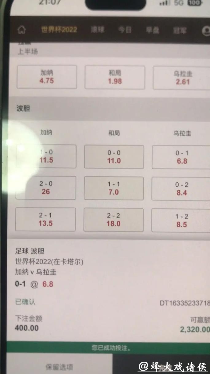 世界杯下注：常见下注类型全面解析